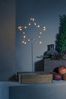 KONSTSMIDE No. 1218-993 LED Metallstern mit Metall-Fuß silberfarben lackiert 20x40 cm Bild 5