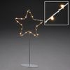 KONSTSMIDE No. 1218-993 LED Metallstern mit Metall-Fuß silberfarben lackiert 20x40 cm Bild 2