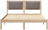 vidaXL Bettgestell mit gepolstertem Kopfteil Taupe 135 x 190 cm 878272 Bild 5
