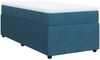 vidaXL Boxspringbett mit Matratze Dunkelblau 80x200 cm Samt 3285606 Bild 2