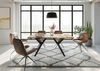 Baumtisch Mango 160x90x76 natur lackiert / Epoxid schwarz, Sterngestell anthrazit matt EPOXY Bild 4