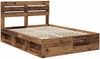 vidaXL Bettrahmen Altholz 140 x 190 cm Massives Kiefernholz 3411421 Bild 4