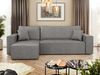 Mirjan24 'Kobaro' Ecksofa mit Bettkasten und Schlaffunktion, Dunkelgrau, 244 x 145 x 82 cm Bild 2