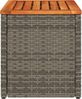 vidaXL Garten-Beistelltische 2 Stk. Grau 55x34x37cm Poly Rattan Holz 366131 Bild 5