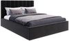 FDM Polsterbett Bettgestell Bettrahmen 120x200, 140x200, 160x200, 180x200cm (MADE IN EU - mit hochwertigem Velours Bezug Trinity, Bettrahmen, Bett, Optional mit Matratze bestellbar, mit großen gepolsterten Kopfteil, mit Bettkasten zum aufklappen), Meta... Bild 3