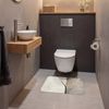 OnlyWow WC-Vorleger Wabi sabi - Pflanze - Beige, Höhe 10 mm, Polyester, Rechteckig, WC Teppich, Toilettenvorleger, Toilettenteppich, Badematte 60x40 cm Bild 4
