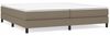 vidaXL Polsterbett, Stoff, 25,0 cm, Taupe, 200x200 cm Bild 2