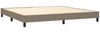 vidaXL Polsterbett, Stoff, 25,0 cm, Taupe, 200x200 cm Bild 4