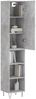 Highboard, BuffetSchrank, Büroschrank Betongrau 34,5x34x180 cm Holzwerkstoff Bild 3