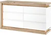 Vente-unique - FLARANCIA Kommode Holz, Platte BeigeWeiß - B 40 cm x H 80 cm x L 140 cm Bild 3