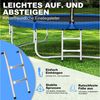 HomeMiYN Gartentrampolin Trampolin Outdoor Ø183/244/305/366cm Sicherheitsnetz Kindertrampolin, Schutzrand schwarz,mit sicherheisnetz Bild 3