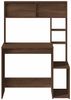 vidaXL Schreibtisch mit Regal Braun Eichen-Optik 100x45x140 cm 860442 Bild 4