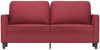 vidaXL 2-Sitzer-Sofa Weinrot 140 cm Kunstleder 359336 Bild 3