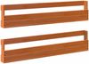 vidaXL Wand-Schuhregale 2 Stk. Wachsbraun 110x8,5x23,5 cm Massivholz 844490 Bild 2