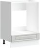 vidaXL Herdumbauschrank Porto Betongrau Holzwerkstoff 854001 Bild 2