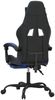 vidaXL Gaming-Stuhl mit Fußstütze Schwarz und Blau Kunstleder [3143902] Bild 5