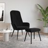 vidaXL Relaxsessel mit Hocker Schwarz Samt 3097625 Bild 2