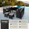 tectake Sitzgruppe Rattan Sitzgruppe, (Set, 12-tlg), für 6 bis 10 Personen Bild 2