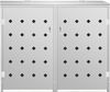 vidaXL Mülltonnenbox für 2 Tonnen 240 L Edelstahl 145380 Bild 3