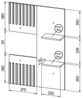 XL Küchenhängeschrank Rimini 80x96cm Glaseinsatz matt Farbe: RAL 6004 blaugrün matt / lava RI-W4S/80 Bild 4