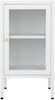 Moderne Kommode DAILY schwarz H70cm Glastür Metall Nachtschrank Bild 2
