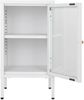 Moderne Kommode DAILY schwarz H70cm Glastür Metall Nachtschrank Bild 4