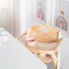 roba Klapphochstuhl mit Essbrett - platzsparend - klappbar - mit 3 Punkte Gurt - Holz natur Bild 5