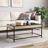 vidaXL Couchtisch mit Infinity-LED Sonoma-Eiche 90x50x41 cm 847688 Bild 4