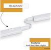 SEBSON Aufbauleuchte LED Unterbauleuchte 90cm neutralweiß, Lichtleiste Stecker & Schalter, Neutralweiß 4000K, Leistung 12W, Helligkeit 1900lm, Betrieb 230V, Maße 880 x 30 x 22 mm Bild 3