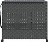 vidaXL Wäschekorb mit Rollen Grau 66x35x60 cm Rattan 372046 Bild 3
