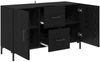 vidaXL Sideboard Schwarz Eichen-Optik 100 x 36 x 60 cm Holzwerkstoff 882480 Bild 5