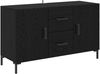 vidaXL Sideboard Schwarz Eichen-Optik 100 x 36 x 60 cm Holzwerkstoff 882480 Bild 2