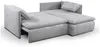 Ecksofa mit Schlaffunktion TEODORA von PASCAL MORABITO - Kord - Grau - Ecke rechts Bild 4
