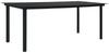 vidaXL 9-tlg. Garten-Essgruppe Schwarz Glas und Stahl 3060212 Bild 3