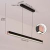 Ophy LED Pendelleuchte Dimmbare LED Pendelleuchte 80 cm – mit Fernbedienung, 3 Farbtemperaturen (3000/4500/6000 K), Helligkeit 10–100 %, höhenverstellbar – für Esstisch & Büro Bild 4
