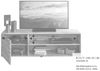 TV Board 149x47cm "Messina" Kernbuche massiv AV Bild 2