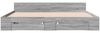 vidaXL Bettgestell mit Schubladen Grau Sonoma 180x200cm Holzwerkstoff 3280732 Bild 4