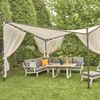 SIENA GARDEN 'Berlino' Pavillon, Polyester / Stahl weiß, 4x4 m, 250 g/m² Bild 2