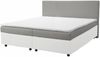 Boxspringbett 180x200 Hotelbett Bonellfederkern Bett Topper Paxos 6 Grau Weiß Bild 3