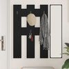 vidaXL Wandmontierter nachttisch Schwarz Eichen-Optik 65 x 3 x 100 cm 874500 Bild 4