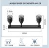 Nettlife Deckenstrahler Schwarz GU10 Schwenkbar Modern Innen Metall Deckenspots Deckenleuchte, Schwenkbar, ohne Leuchtmittel, Deckenspots für Flur Wohnzimmer Küche Schlafzimmer Bild 4