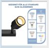 Nettlife Deckenstrahler Schwarz GU10 Schwenkbar Modern Innen Metall Deckenspots Deckenleuchte, Schwenkbar, ohne Leuchtmittel, Deckenspots für Flur Wohnzimmer Küche Schlafzimmer Bild 3