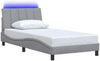 vidaXL Bettgestell ohne Matratze "Hanko" Hellgrau 100x200 cm Stoff 3310440 Bild 5
