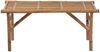 vidaXL Klappbare Gartenbank mit Auflage 118 cm Bambus 3063858 Bild 3