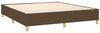 vidaXL Boxspringbett mit Matratze Dunkelbraun 160x200 cm Stoff, Härtegrad: H2 [3132164] Bild 4