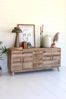 Kommode KNUT - Teak Natur 71x40x150cm | Schrank Schlafzimmer Sideboard Bild 3
