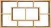Wandregal PAOLA buche 85 x 47,5 x 16 cm MDF-Holz Hängeregal modern, Design Wandboard freischwebend, Holzregal offen zum Hängen Bild 4