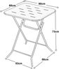 LVHOM Bistroset 3-tlg, Gartenmöbel-Set mit klappbaren Stühlen und Tisch, Balkonmöbel Set aus Stahl, wetterfeste Sitzgruppe, Schwarz Bild 5
