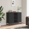 vidaXL Sideboard Schwarz 92x35x76 cm Holzwerkstoff 849014 Bild 3