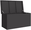 vidaXL Gartenlagerkissenbox Stahl 100 x 50,5 x 50 cm 220 Schwarz 874560 Bild 5